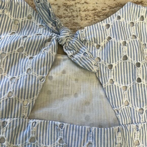 Banana Republic White Cream Boxy Cut Out Tank Top - Picture 4 of 6